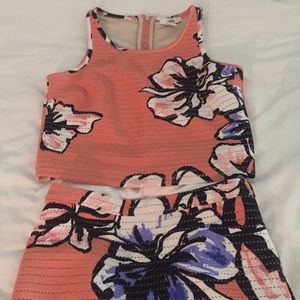 Bar III two piece crop top set